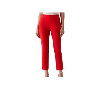 Rafaella True Red Stretch Ankle Pants - Pick Size